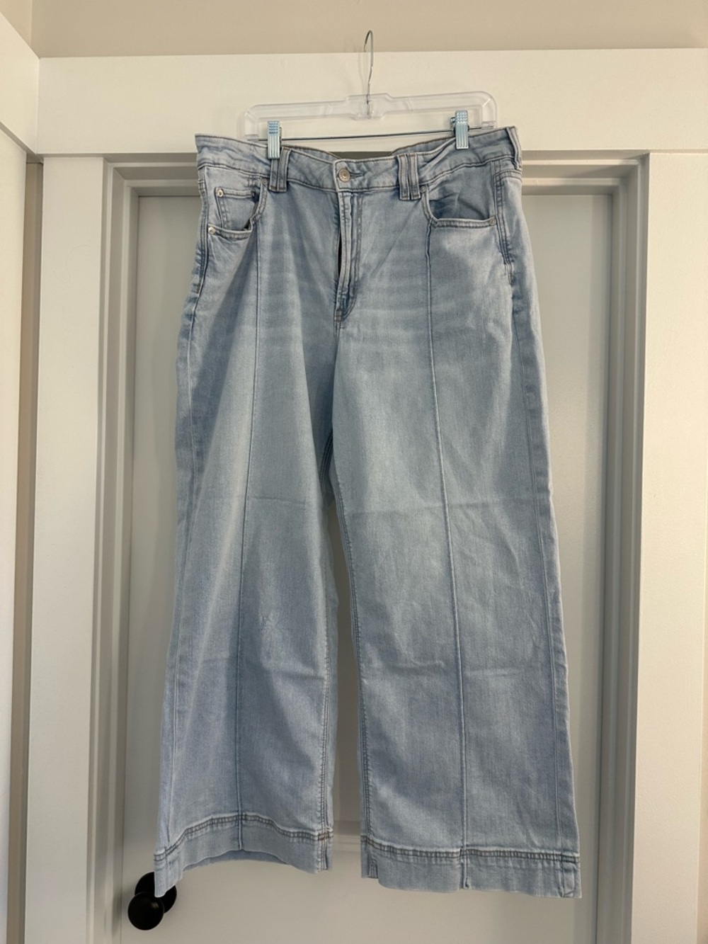 American Eagle Outfitters Light Blue Wide Leg Jeans